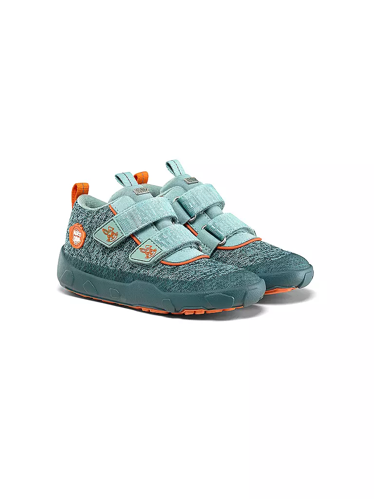AFFENZAHN Kinder Barfußschuhe - Übergangsschuhe KNIT HAPPY Hase hellgrün