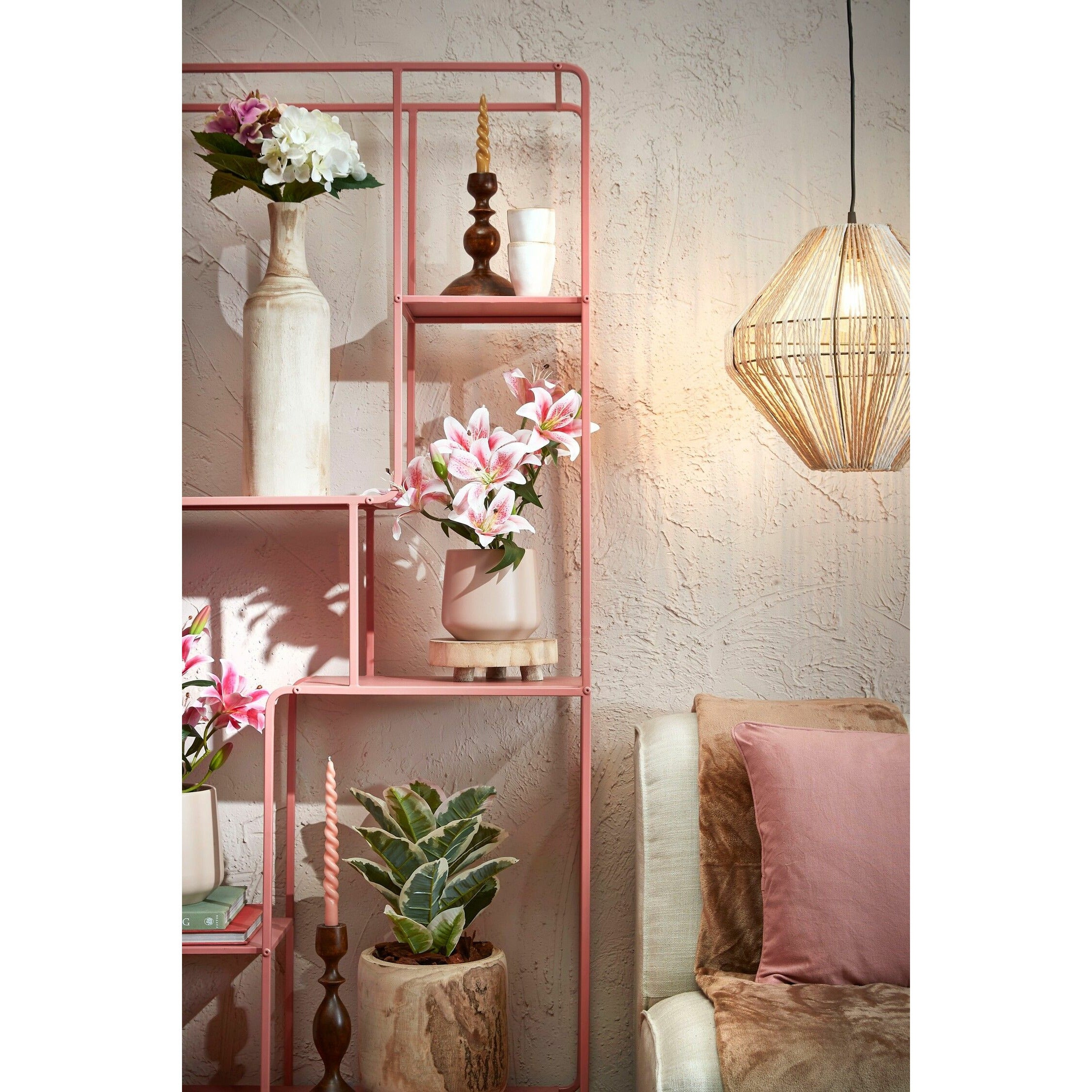 Mica Decorations Kunstplant Tijgerlelie - fuchsia - 47 cm