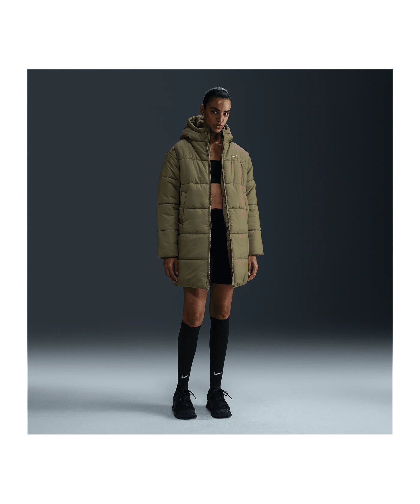 Nike Parka Jacke Damen Grün F320