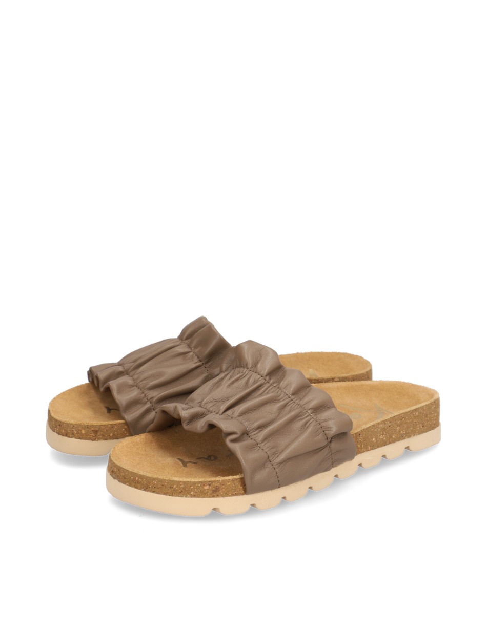 Glattleder Pantoffel