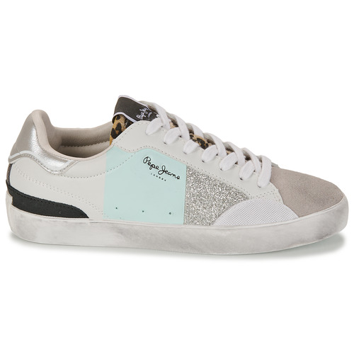 Pepe jeans - LANE SHINE W - Blanc / Vert / Argent