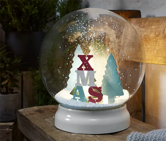 LED-Outdoor-Schneekugel