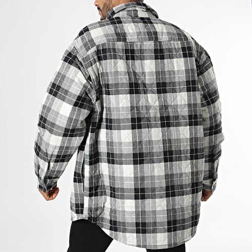 Veste A Carreaux A0682 Gris