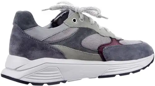 Xsensible grijs combi Ponte Vecchio 33002.5.896 - maat 40 veterschoen grijs combi - maat 40 Calandschoen