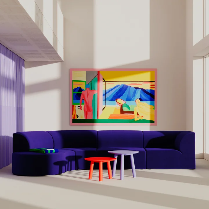 OUT Objekte unserer Tage - Seidel Decke Up for Fun, smaragd / ultramarin