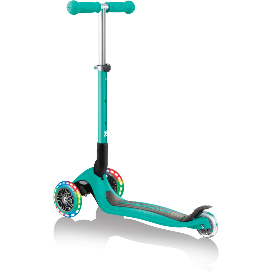 GLOBBER JUNIOR FOLDABLE LIGHTS türkis, mit Leuchtrollen