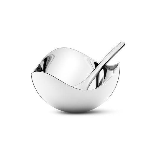 Georg Jensen Bloom Saltkar Med Ske, Ø7 cm