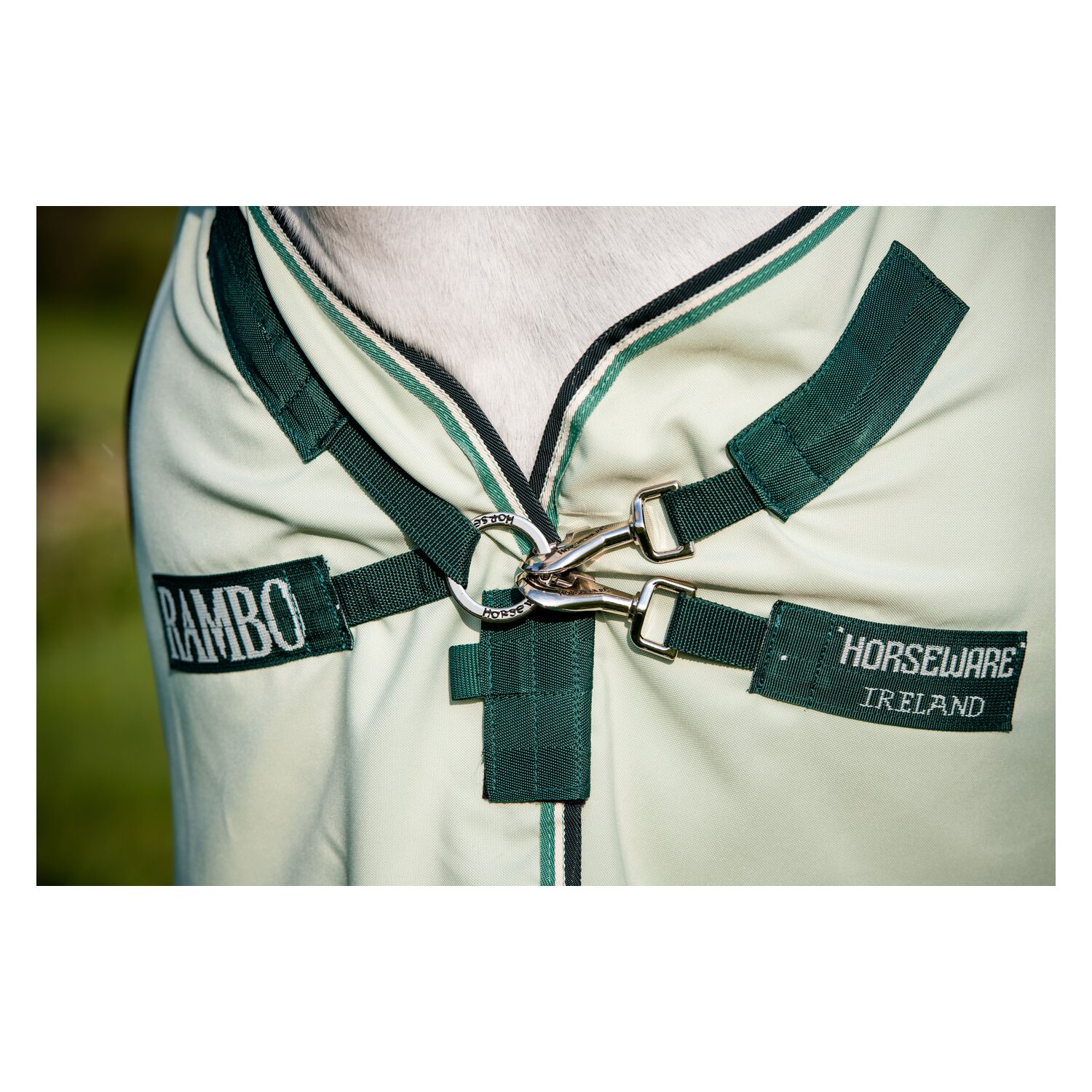 HORSEWARE Fliegendecke RAMBO Hoody XL  - green/sage
