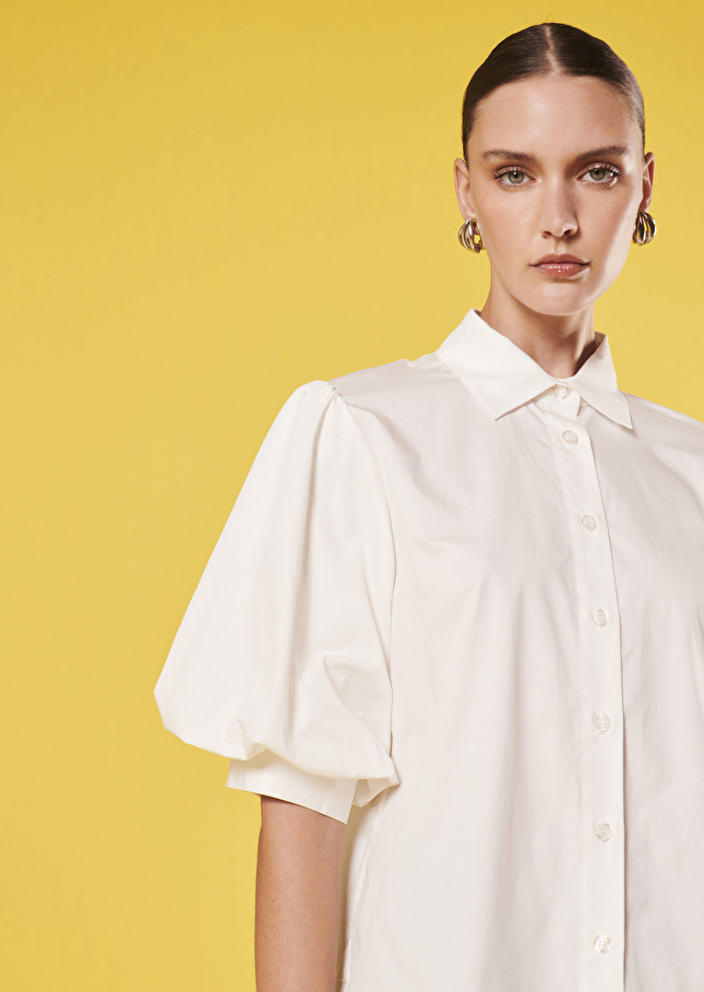 Chemise Calypsoblanche en popeline