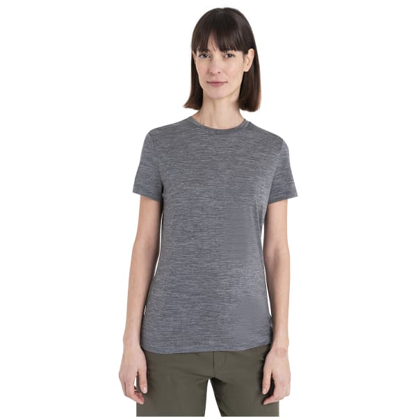 T-shirt randonnée ICEBREAKER W MERINO 150 TECH LITE III SS TEE GRITSTONE HEATHER
