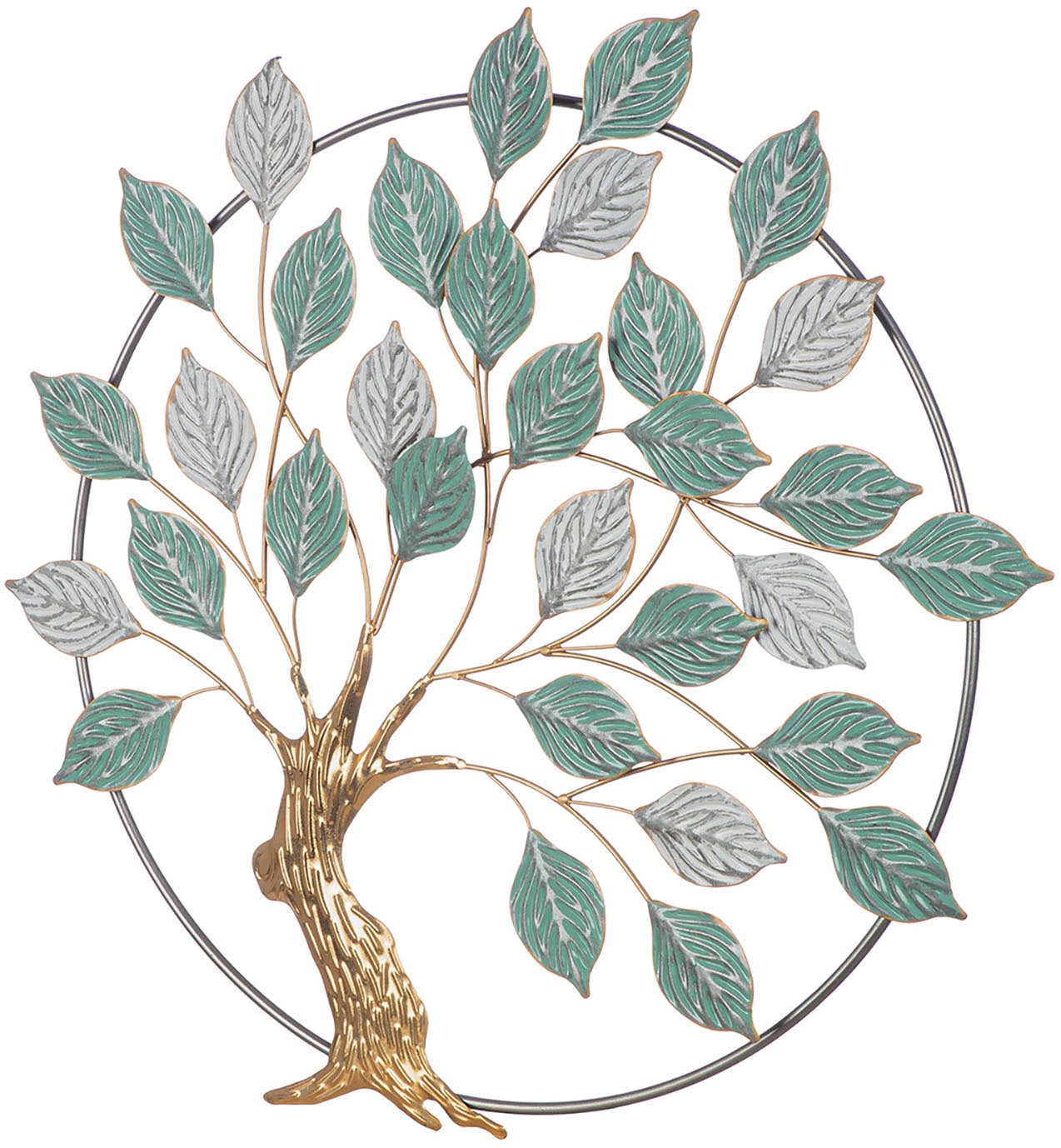 Casablanca by Gilde Wanddekoobjekt »Baum im Kreis«