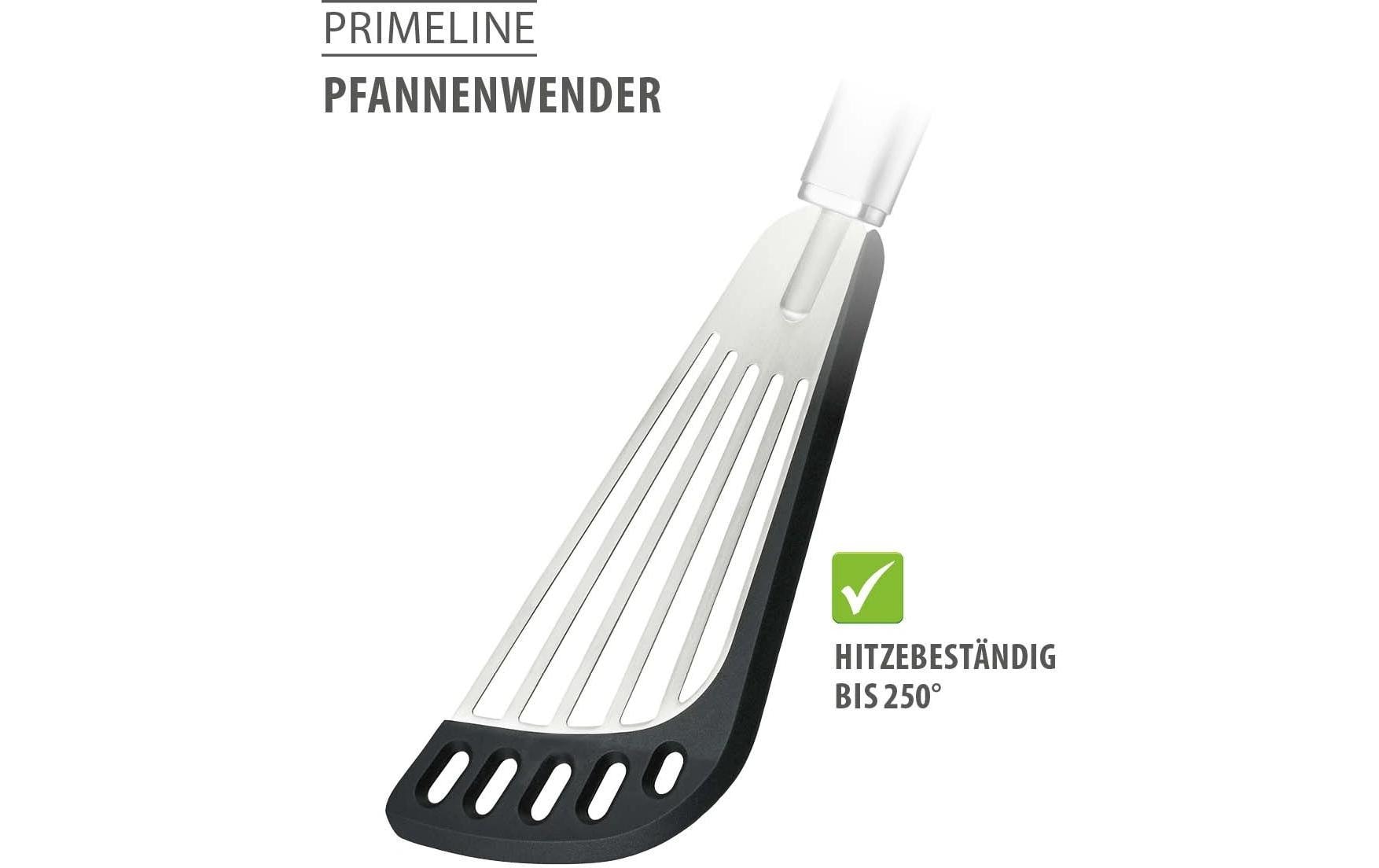 Pfannenwender Primeline 31 cm, Schwarz/SilberFlacher Pfannenwender