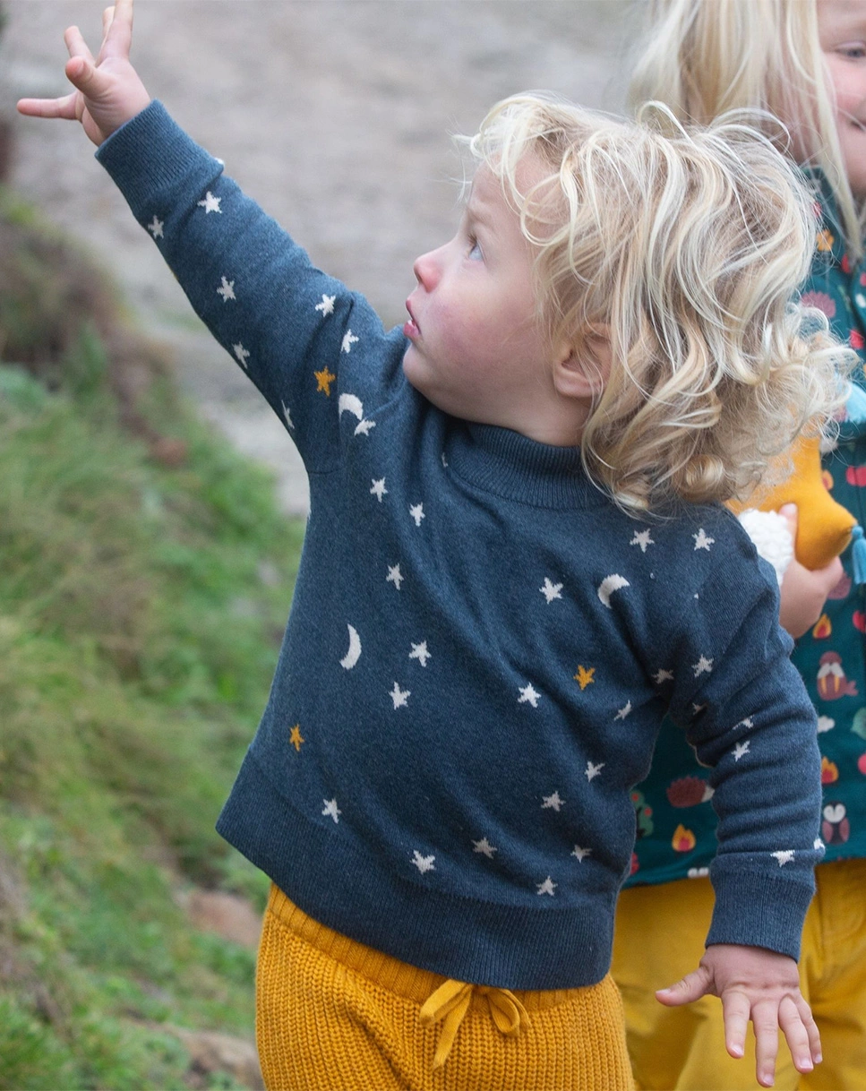 Strickpullover ANOTHER GOLDEN STARS in navy