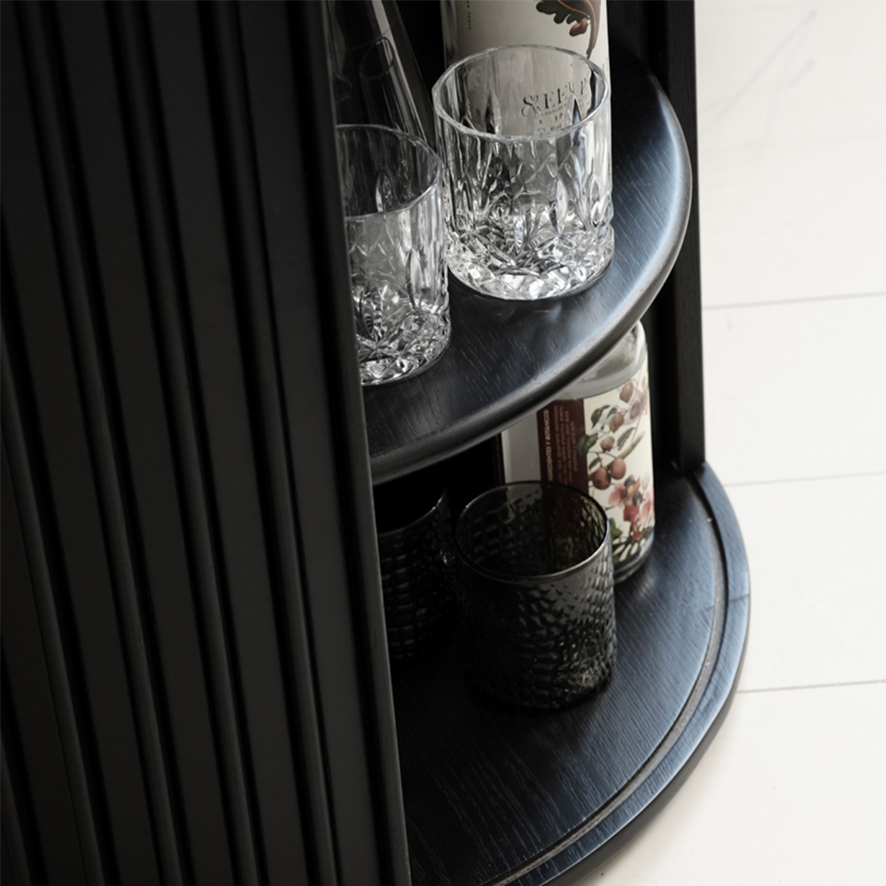 Bijzettafel Redmer Zwart eiken