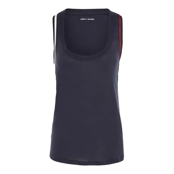 Tommy Hilfiger Sport Relaxed Split Tape Tanktop Dames