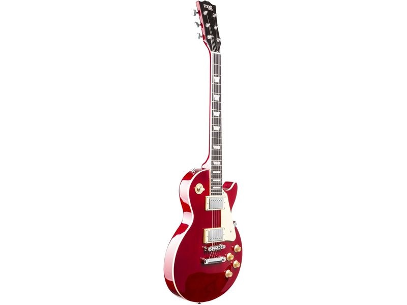 MAX E-Gitarre GigKit LP Style Rot E-Gitarre mit Zubehör