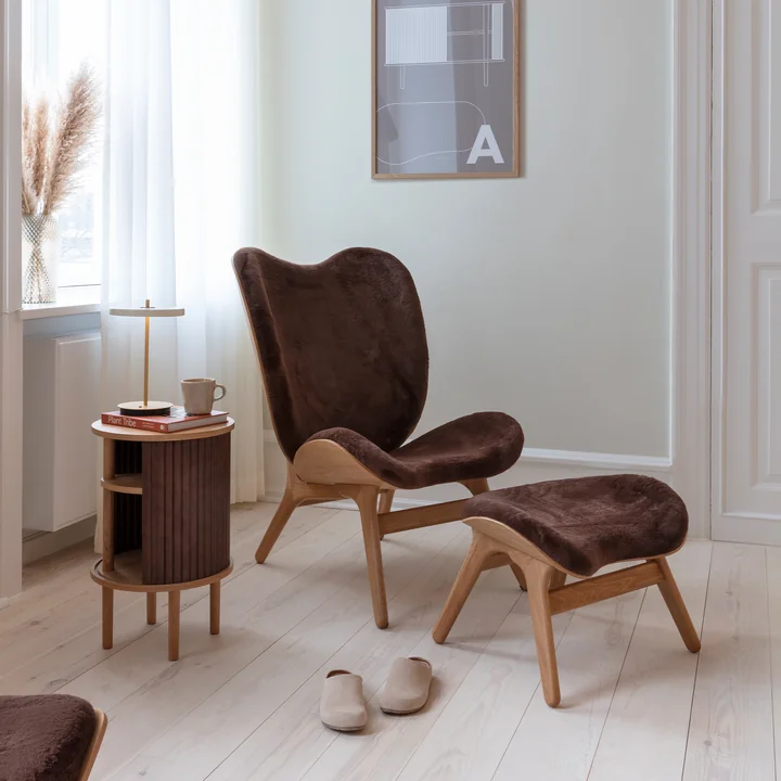 Umage - A Conversation Piece Ottoman, Eiche schwarz / shadow