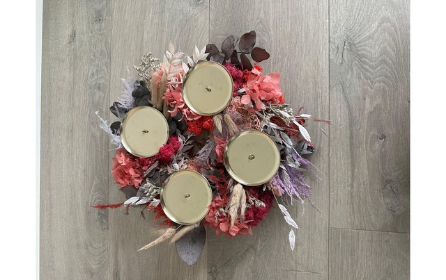 Adventskranz »Soli Collection Trockenblumen 30 cm«