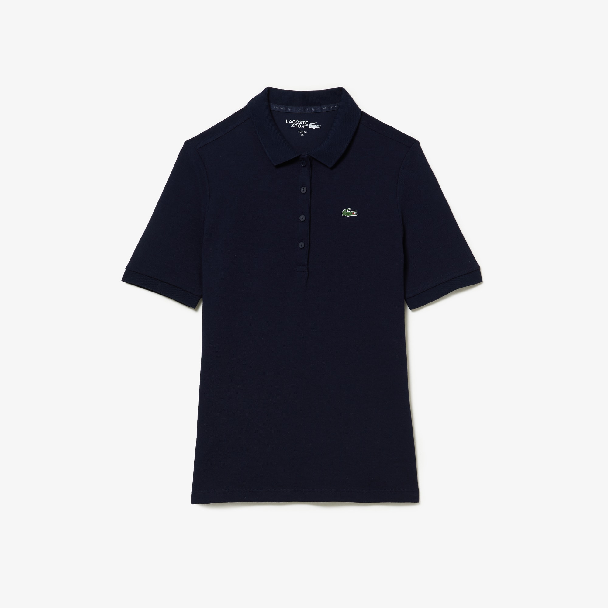 Polo femme slim fit Golf Lacoste SPORT ultra-dry en coton biologique Manches Courtes - Bleu - Lacoste - Femme