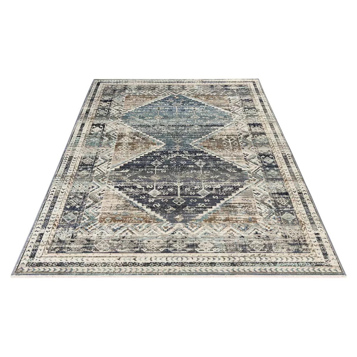 Teppich My Inca Blau