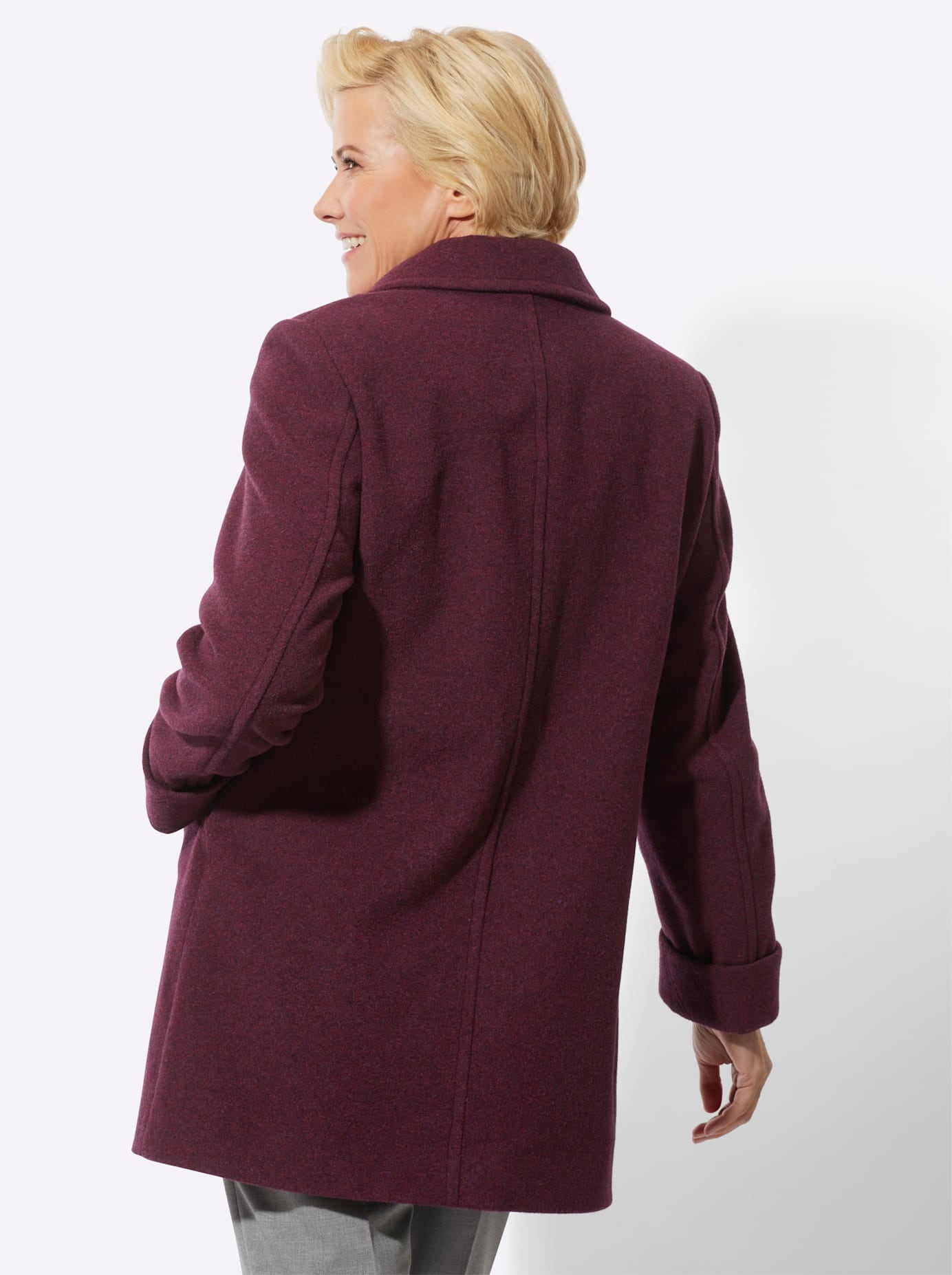 Classic Wolljacke ohne Kapuze