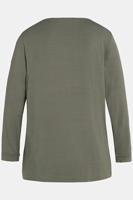 Yoga-Shirt, Affen, U-Boot-Ausschnitt, Langarm