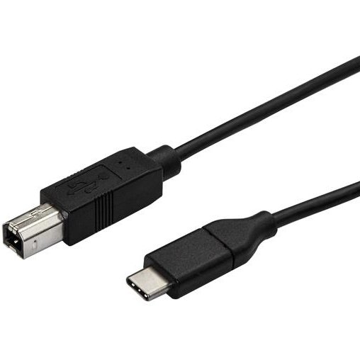 StarTech.com Câble USB-B vers USB-C de 50cm, Câble de Transfert de Données, USB 2.0, USB-C