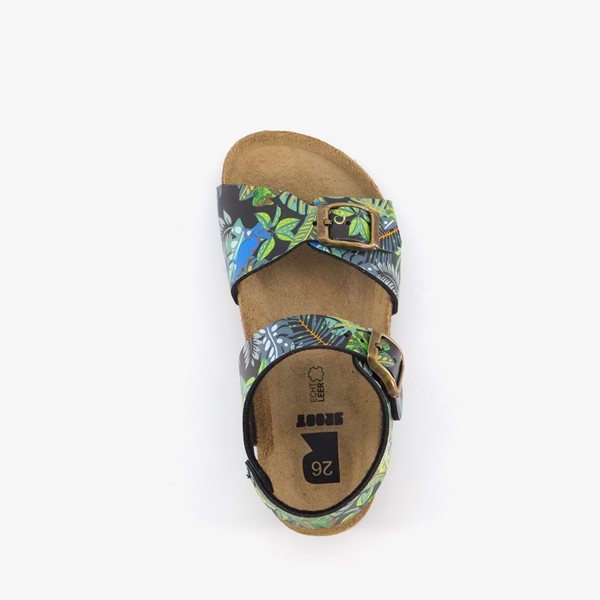 Groot leren kinder sandalen met print