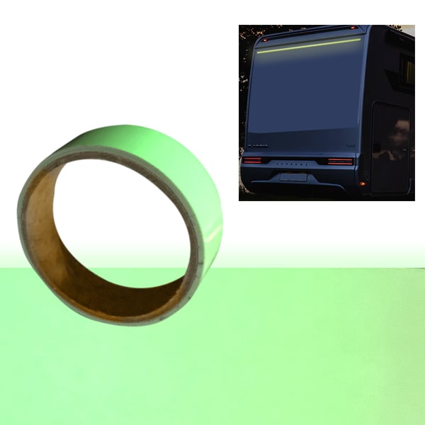 Bande luminescente adhésive 2 mètres vert-jaune