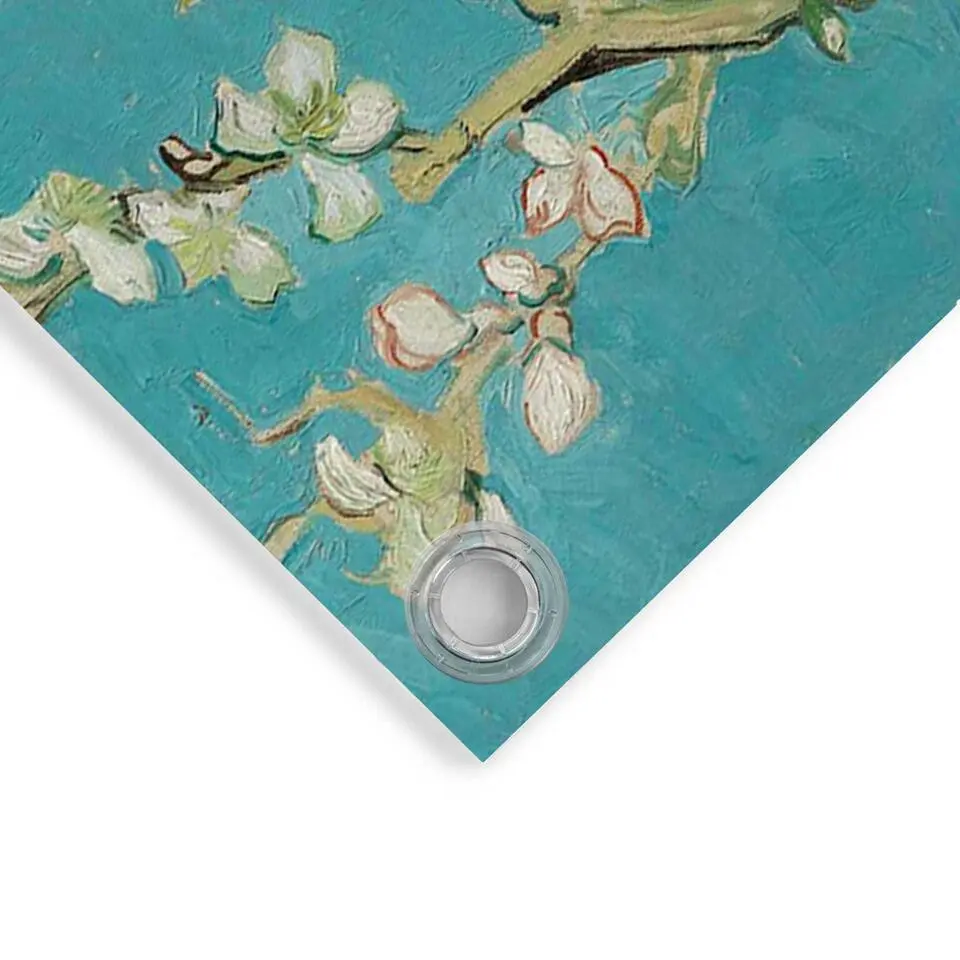 Tuinposter Van Gogh Amandelbloesem - 60x80cm - Blauw