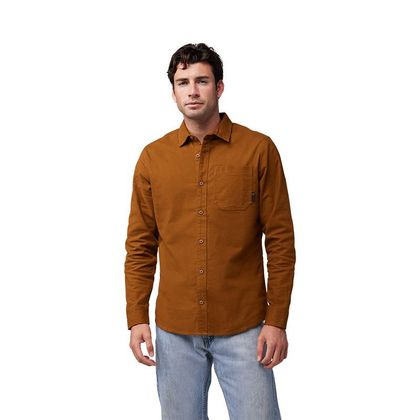 Chemise Fox SOURCE FLANNEL - Marron