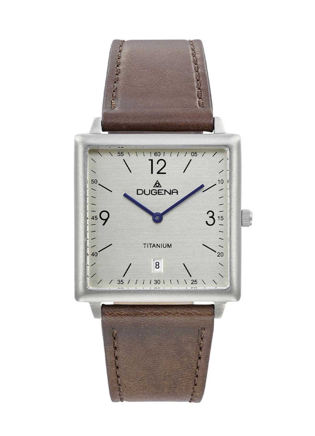 Dugena-Quartz-Herrenuhr mit robustem Titangehäuse