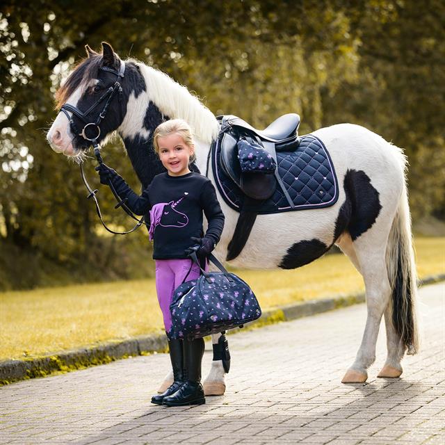 Trui QHP Lize Kids Zwart-paars