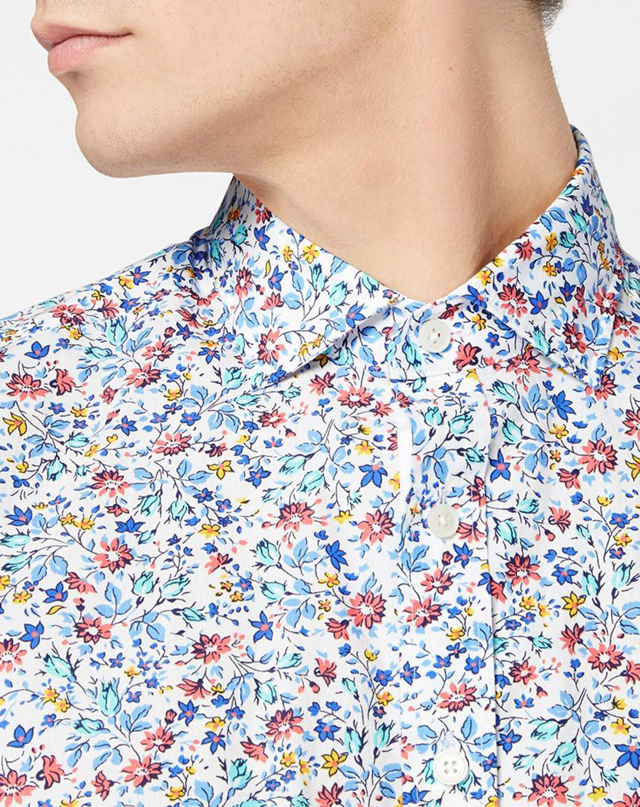 Hackett London Chemise à fleurs multicolore