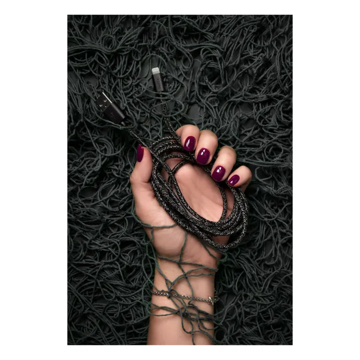 Le Cord Câble en filet de pêche recyclé - 2mètres | Noir
