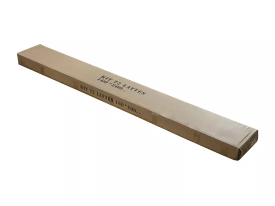 Sommier démontable + pieds 160x200 22 lattes - 44 lattes bois - Fabrication française
