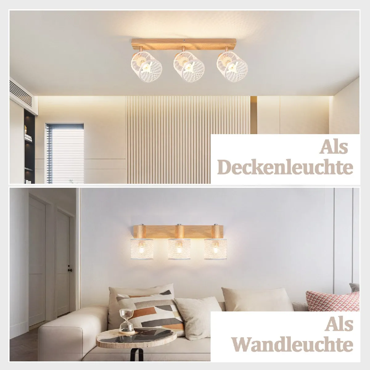 ZMH Lampe Pendante 3 Flame