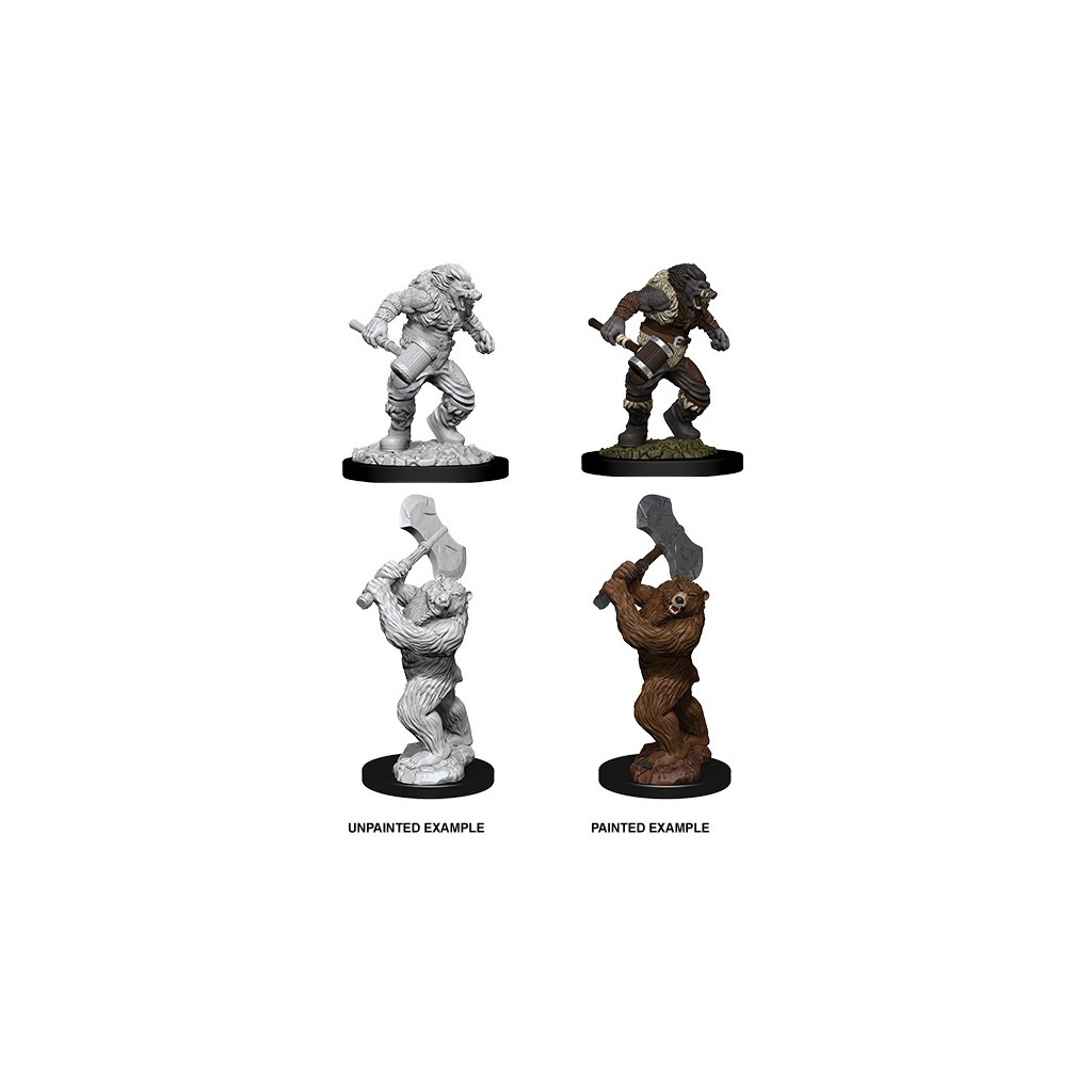 D&D Nolzur's Marvelous Unpainted Miniatures: Wereboar & Werebear