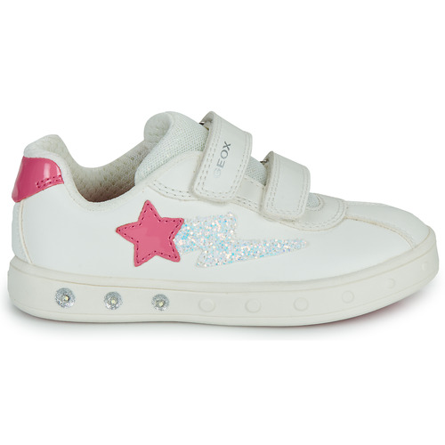 Geox - J SKYLIN GIRL - Blanc / Rose