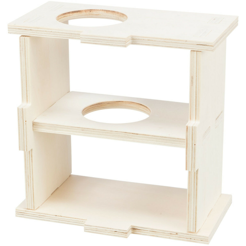 Maison emboitable 2 chambres 20 x 10 x 20 cm pour hamster et souris