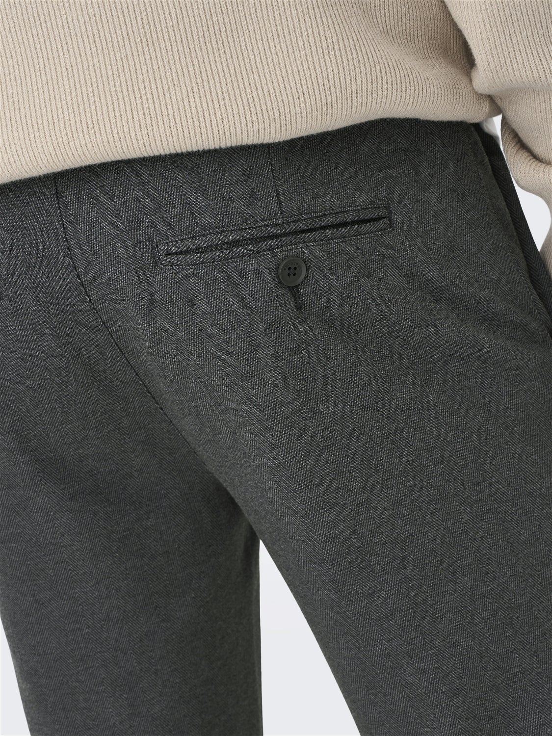 ONSMARK Slim Fit Chino Hose Black