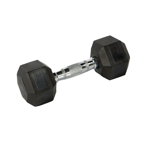 Halteres hexagonais Deluxe Fitness de 30 kg (par)