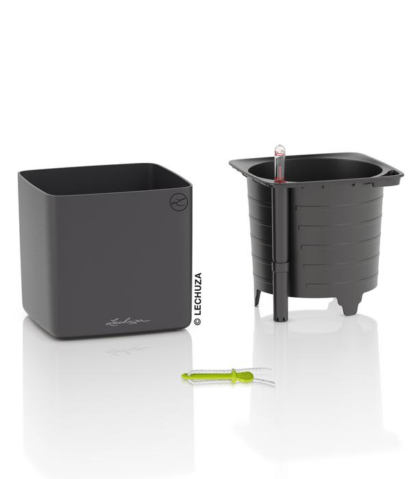 LECHUZA® CUBE Premium, All-in-One Set, matt