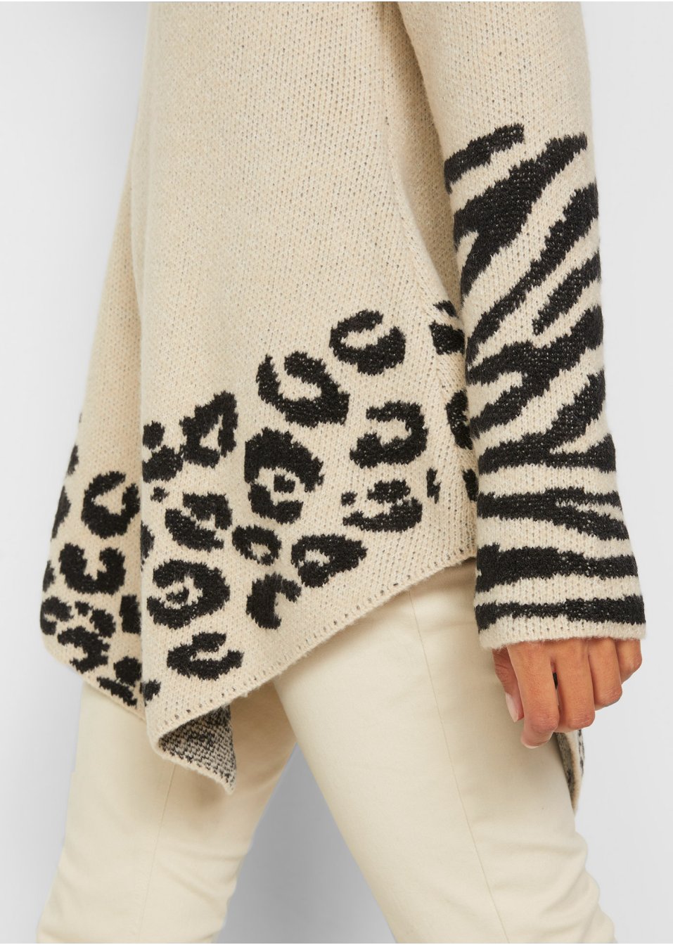 Pull long asymétrique