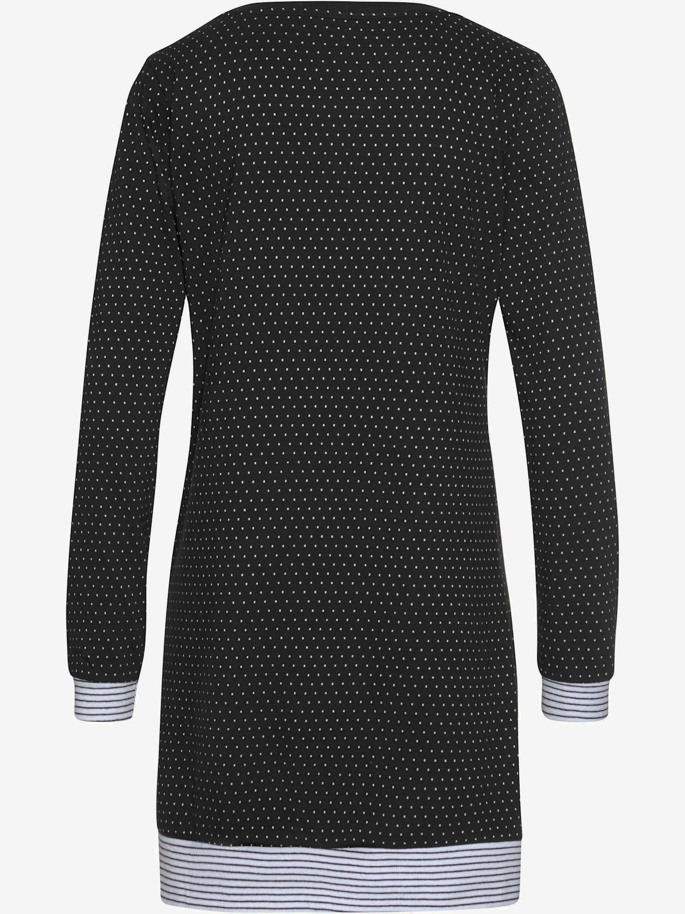 Chemise de nuit motif noir-blanc