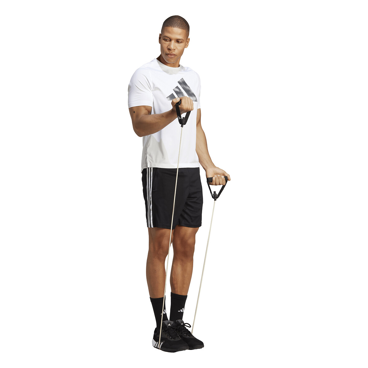 adidas Performance<br>Calção de treino essencial Treine com 3 listras