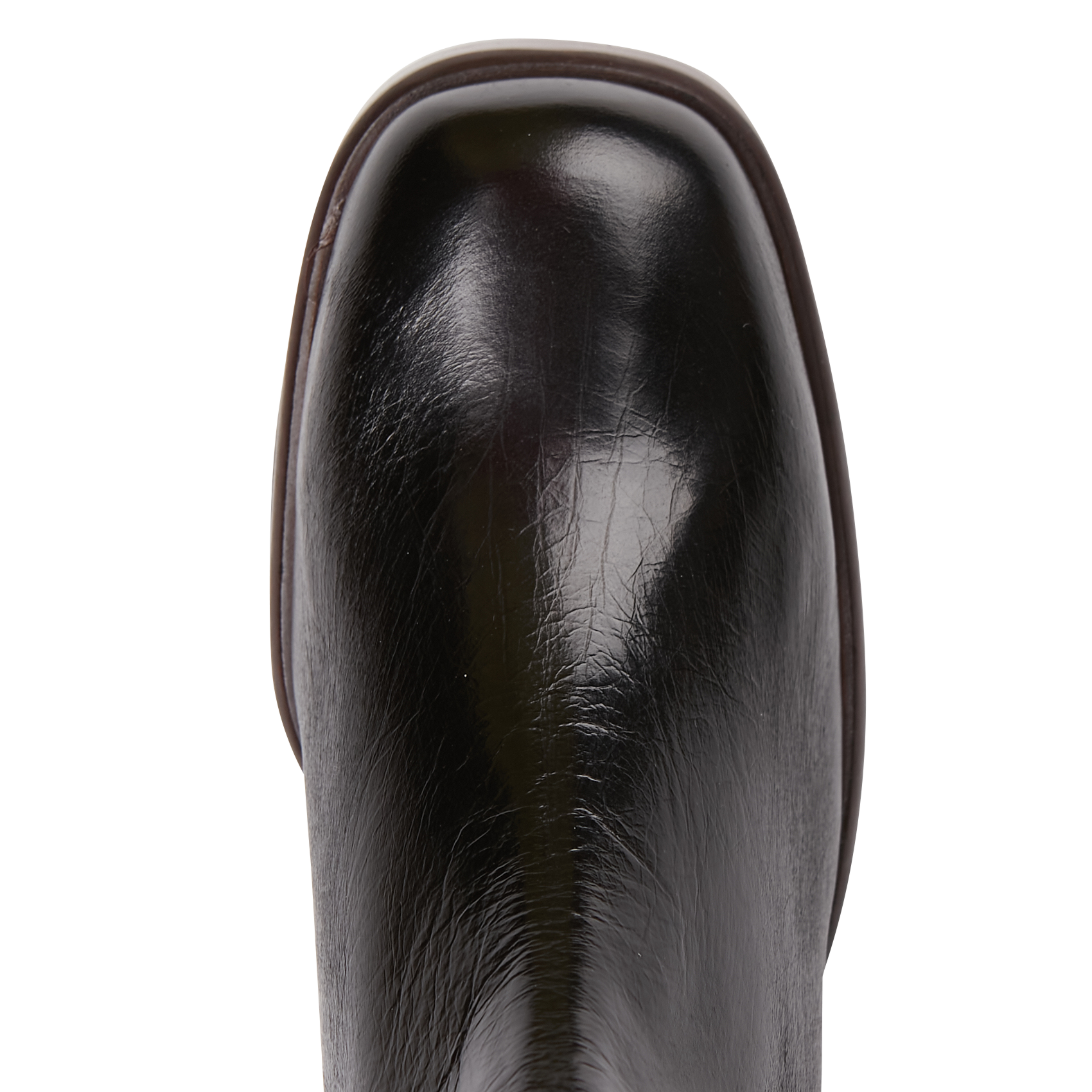BECCA - Bottines à talons en cuir vieilli | Noir