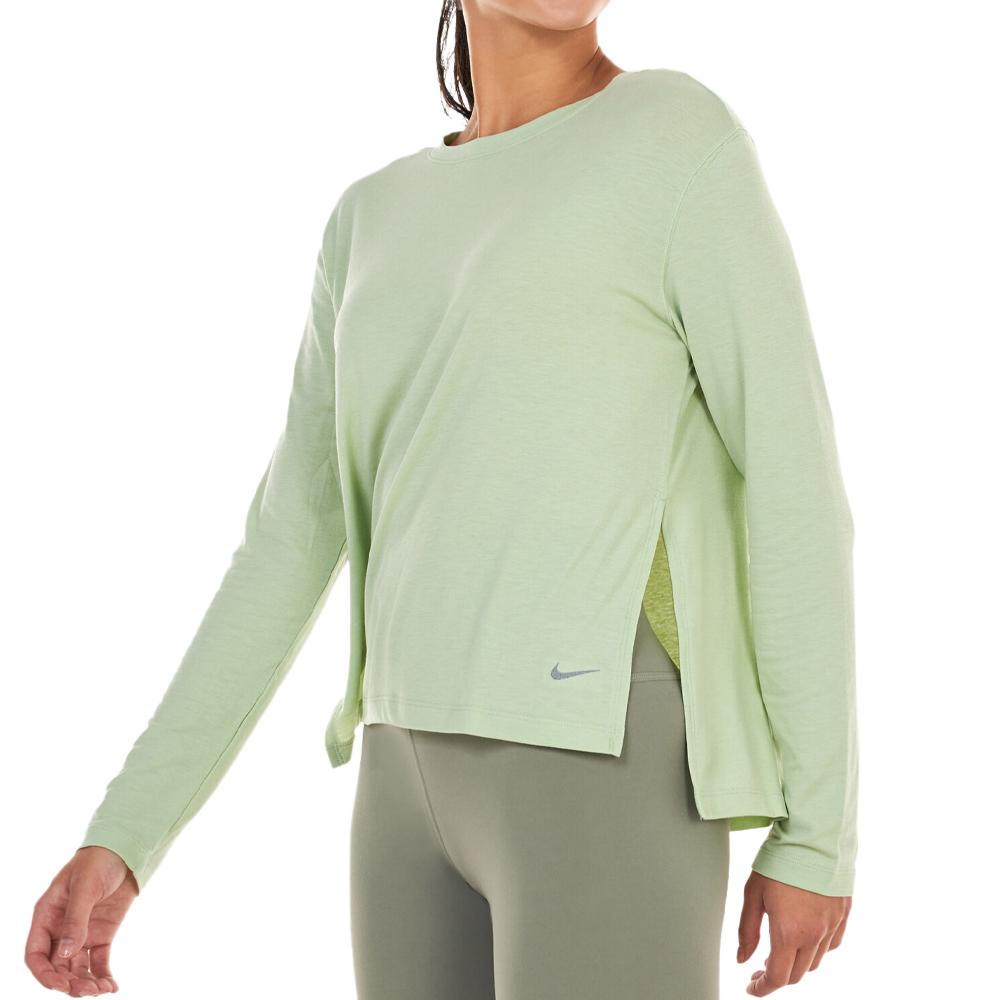 Nike T-shirt Manches Longues Vert Femme Nike Ny