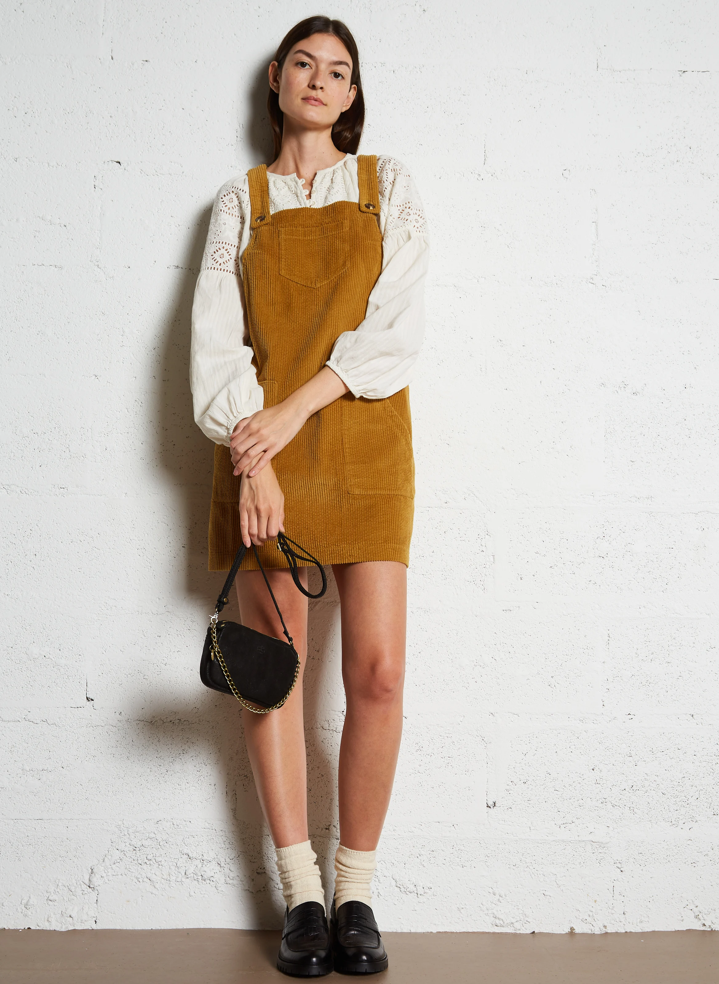 TROTTY - Sac bandoulière en cuir | Noir
