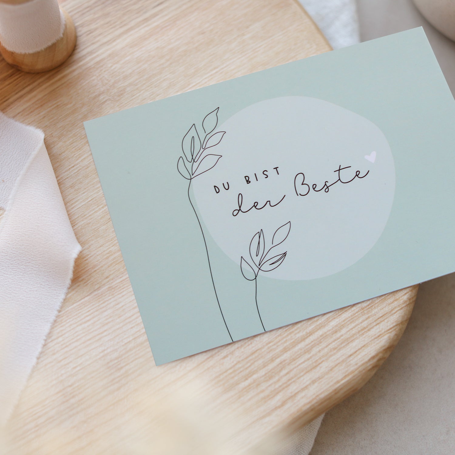 Postkarte „Du bist der Beste